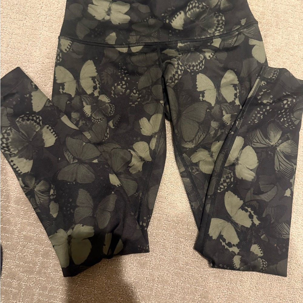 lululemon athletica Black and Gray Leggings